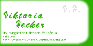 viktoria hecker business card