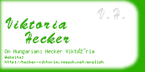 viktoria hecker business card